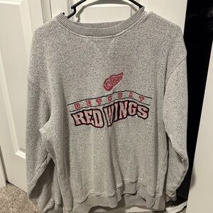 Vintage Detroit Red Wings Gray Crewneck